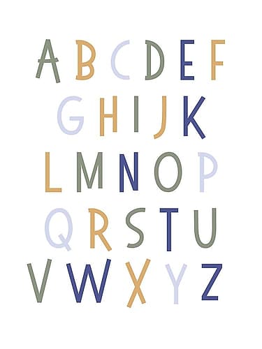 Dino ABCs Art Print