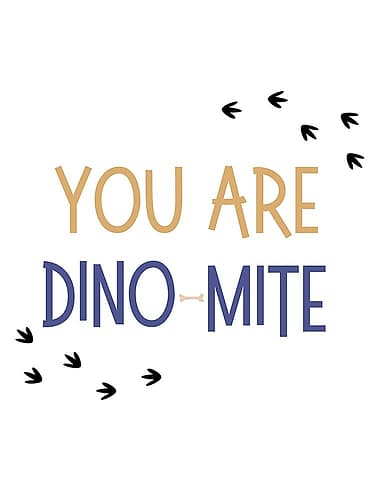 Dino Mite Kids Print
