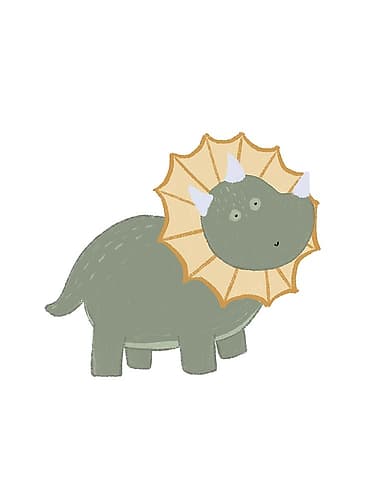 Green Dino Kids Print