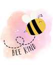 Bee Kind Pink Art Print