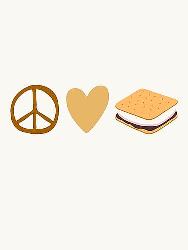 Peace Love Smores Leisure Print
