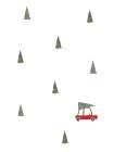 Christmas Tree Truck Pattern Art Print