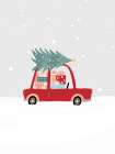 Christmas Tree Truck Art Print