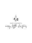 Merry Little Christmas Candle Minimalist Print