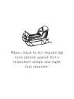 Miniature Sleigh Minimalist Print