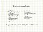Grandmas Apple Pie Plaid Art Print