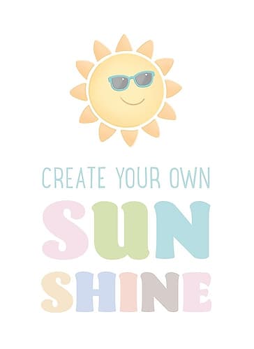 Create Your Own Sunshine v2 Kids Print