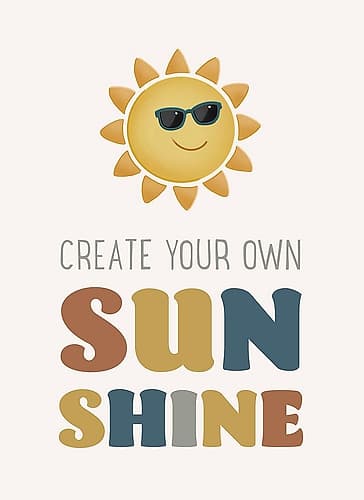 Create Your Own Sunshine v3 Kids Print
