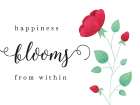 Happiness Blooms From Within Art Print
