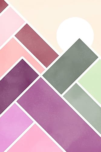 Geometric Mountains 1 Art Print by Leslie McFarland