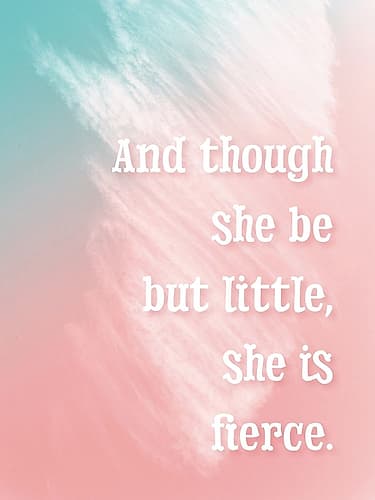 She Is Fierce Signs Print