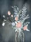 Black Flower Vase 1 Art Print