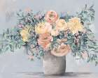 Florals In Grey Art Print