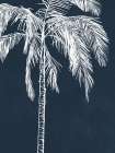 Blue Palm Art Print