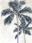 Cream Palm 2 Coastal Print