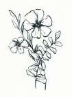 Ink Bouquet 3 Art Print