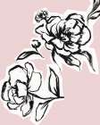 Ink Poppies Silhouette 5 Art Print