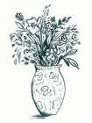 Ink Bouquet 2 Art Print