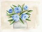 Sweet And Blue And Creamy 1 Art Print