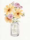 Autumn Bouquet Mason Jar 1 Art Print