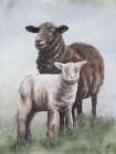 Mom And Babe Art Print