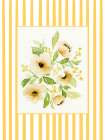 Yellow Flowers with Border 2 Art Print
