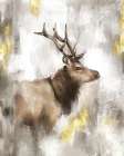 Mystic Elk Art Print