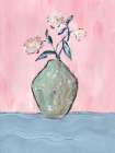 Flower Vase On Table 1 Art Print