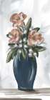 Flowers At The Table 1 Art Print