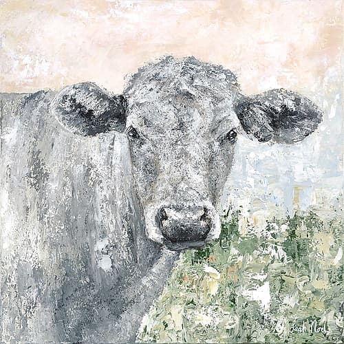 Sunset Cow Art Print