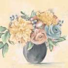Florals In Yellow Art Print