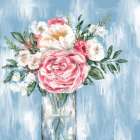Bright Blues 1 Art Print