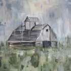 Drippy Barn 1 Art Print