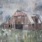 Drippy Barn 2 Art Print