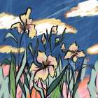Flower Garden Art Print