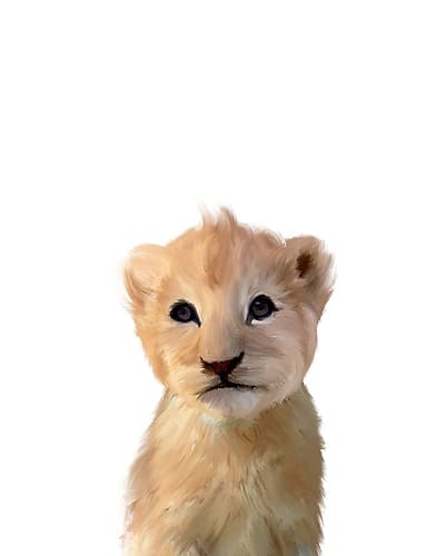 Baby Lion Kids Print