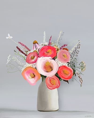 Floral in Vase Art Print