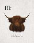 H is for Highland Cow Art Print