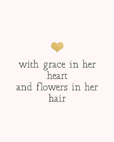 With Grace In Her Heart Art Print