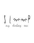 Sleep My Darling 2 Bathroom Art Print