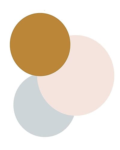 Jewel Abstract Circles Nature Print