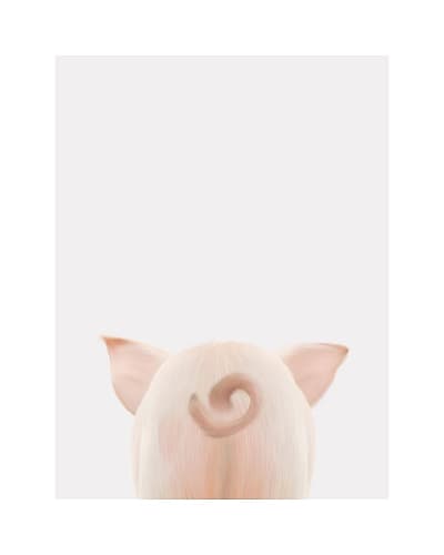 Piglet Butt Art Print