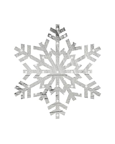 Wooden Snowflake Polka 1 Holidays Print