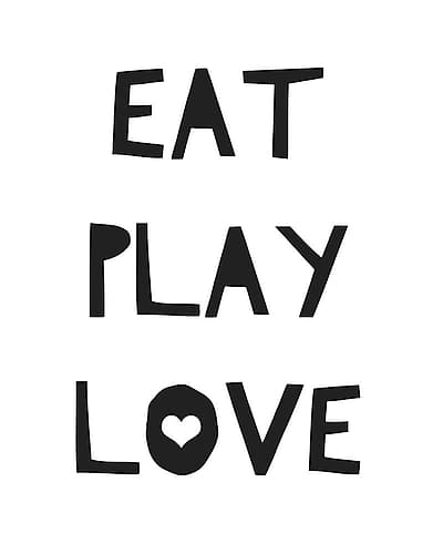 Eat Play Love Kids Print