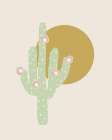 Cactus and Sun Botanical Print