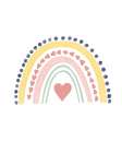 Happy Heart Rainbow Pink Art Print