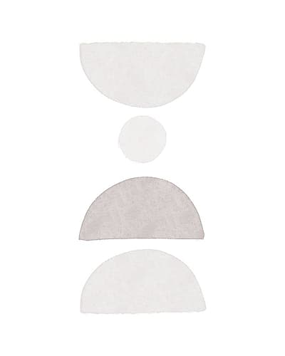 Modern Half Circle Alabaster Art Print