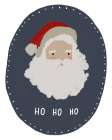 Santa HO HO HO Art Print