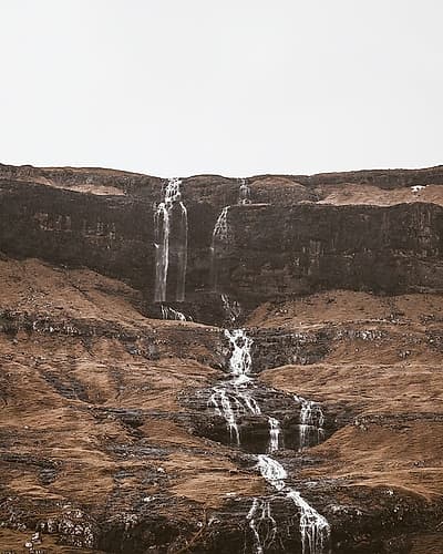 Rugged Landscape with Waterfall Landscape Print