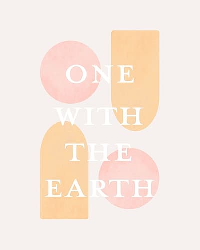 One With The Earth Signs Print